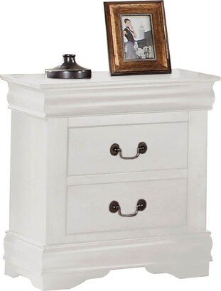 Magic Home Louis Philippe Nightstand in White