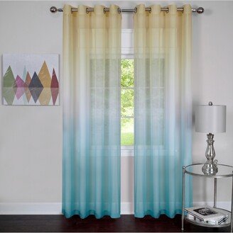 Rainbow Single Grommet Window Curtain Panel, 52x63