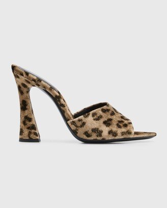 Gippy Leopard Slide Sandals