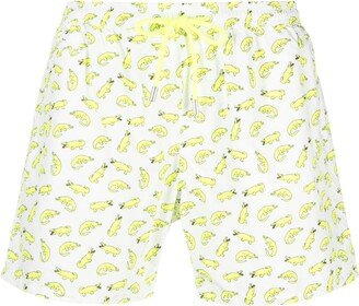 Graphic-Print Swim Shorts-AI