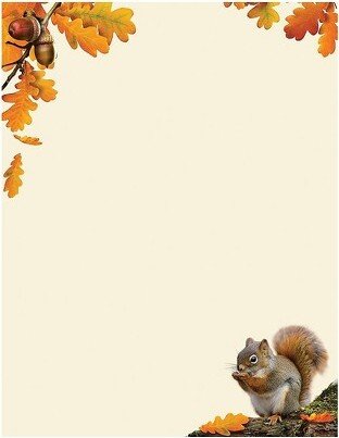 Great Papers! Fall Stationery Acorn 8.5 x 11 80 Sheets (2017013)