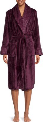 Saks Fifth Avenue Made in Italy Saks Fifth Avenue Women's Plush Belted Robe