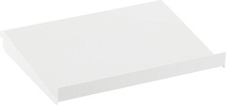 18 x 13-3/4 Elfa Angled Solid Metal Shelf White