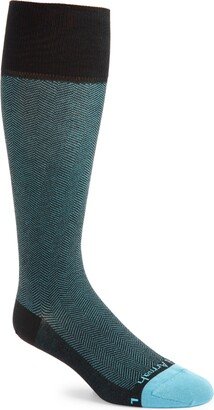 EDWARD ARMAH Basket Weave Cotton Blend Dress Socks