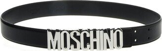 Men's Leather Logo Belt