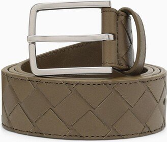 Mastice-coloured leather belt