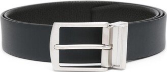 Buckle-Fastening Leather Belt-AJ