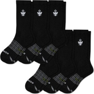 Women's All-Purpose Performance Athletic Calf Workout Sock 6-Pack - Black - Medium - Athletic