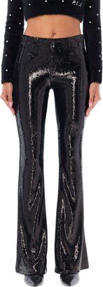 Sequin Flare Trousers