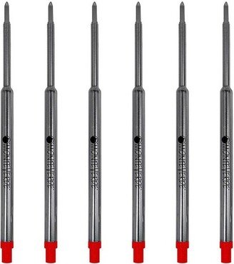 Monteverde Ballpoint Pen Refill Medium Point Red Ink 6 Pack (W133RD)