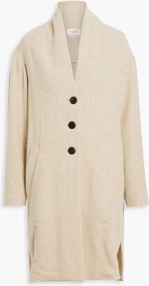 Gabriel brushed wool-blend coat