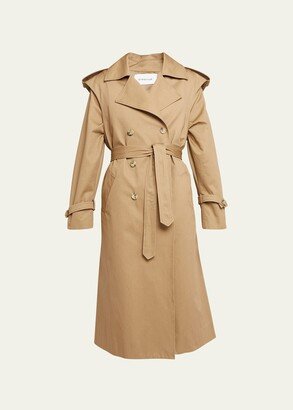 ARMARIUM Belted Cotton Trench Coat