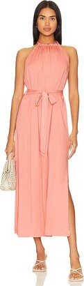 Smocked Waist Halter Midi Dress