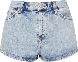 Cotton denim shorts