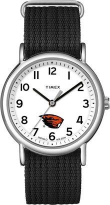 Timex Tribute Timex Unisex Weekender 38mm Watch - Oregon State Beavers with Slip-Thru Single Layer Strap