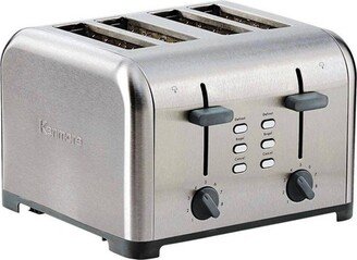 4 Slice Wide Slot Toaster - Stainless Steel