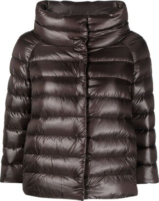 High-Neck Puffer Jacket-AE