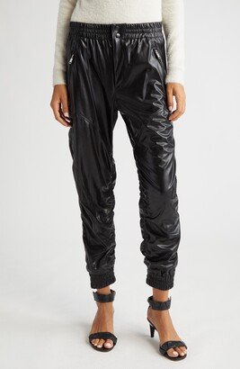 Bolena Faux Leather Joggers