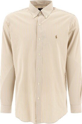 Pony Striped Long-Sleeved Shirt