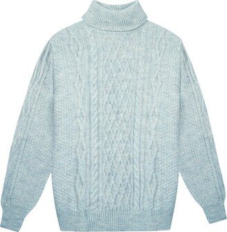 Fizbin turtleneck cable sweater