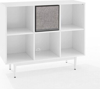 35.88 Liam 6 Cube Record Storage Bookcase with Speaker