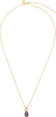 Daisy London Treasures Black Pearl 18kt Gold-plated Necklace