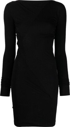 Luxor cutout draped minidress