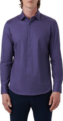 James OoohCotton® Geo Dot Print Button-Up Shirt