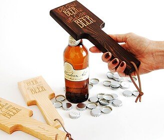 The Best Beer Is An Open Beer, Christmas Gift Bottle Opener, Beer Handheld Wooden Hand-Held Bottle Opener