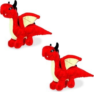 Mighty Jr Dragon Red, 2-Pack Dog Toys