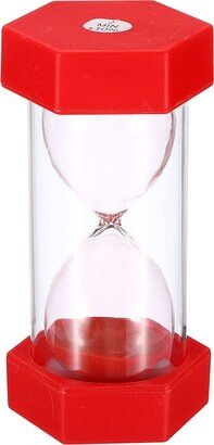 Unique Bargains 2 Minute Sand Timer, Hexagon Small Sandy Clock, Count Down Sand Glass Red