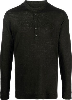 Round-Neck Linen Jumper