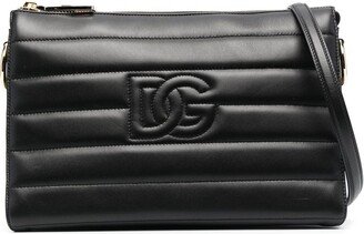 medium Tris quilted leather clutch