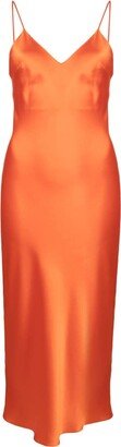 Sophia silk slip midi dress