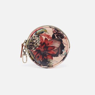 Revolve Bag Charm in Coated Cotton Canvas - Botanical Floral