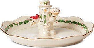 Snowman Treat Dish