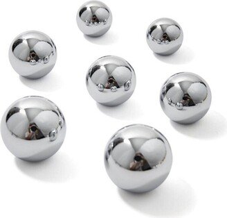 Bright Silver Knobs Pulls Kitchen Cabinet Handles Drawer Dresser Brass Door Furniture Hardware