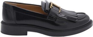 Logo-Plaque Fringed Loafers