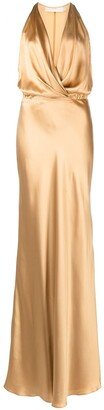 Draped Halterneck Gown-AA