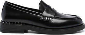 Studs Detailed Round Toe Loafers