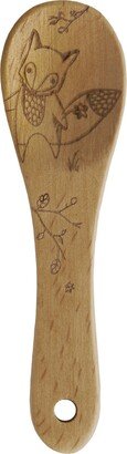 Laser Etched Beechwood Mini Spoon, Woodland Collection, Fox