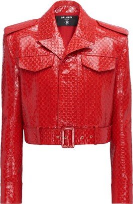 Patent Leather Monogram Jacket