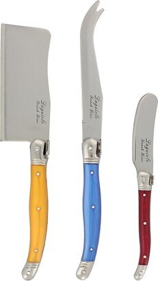 French Home Laguiole 3-Piece Cheese Knife Set