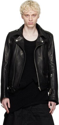 Black Luke Stooges Leather Jacket