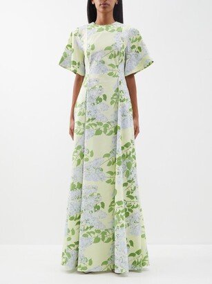 Madeline Floral-print Cotton-blend Gown