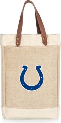 NFL Indianapolis Colts Pinot Jute Insulated Wine Bag - Beige