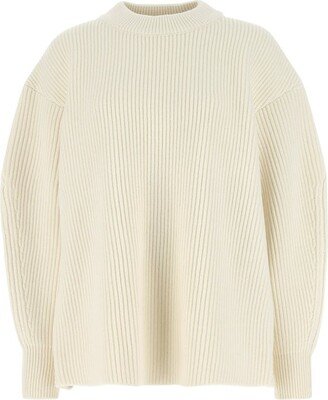 Crewneck Rib-Knitted Jumper