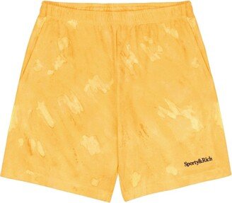 Logo-Embroidered Cotton Track Shorts-AA