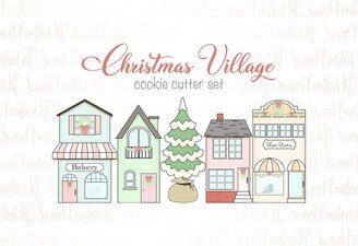 Christmas Village Cookie Cutters - 5Pc Set