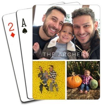 Playing Cards: Gallery Of Three Playing Cards, Multicolor